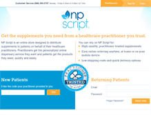 Tablet Screenshot of npscript.com